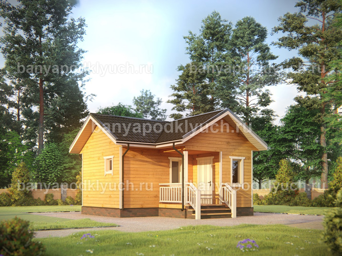 Баня из бруса 6x6 м Баня из бруса 6x6 м