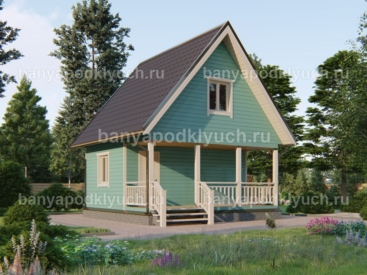 Каркасная баня 6x6 м Каркасная баня 6x6 м