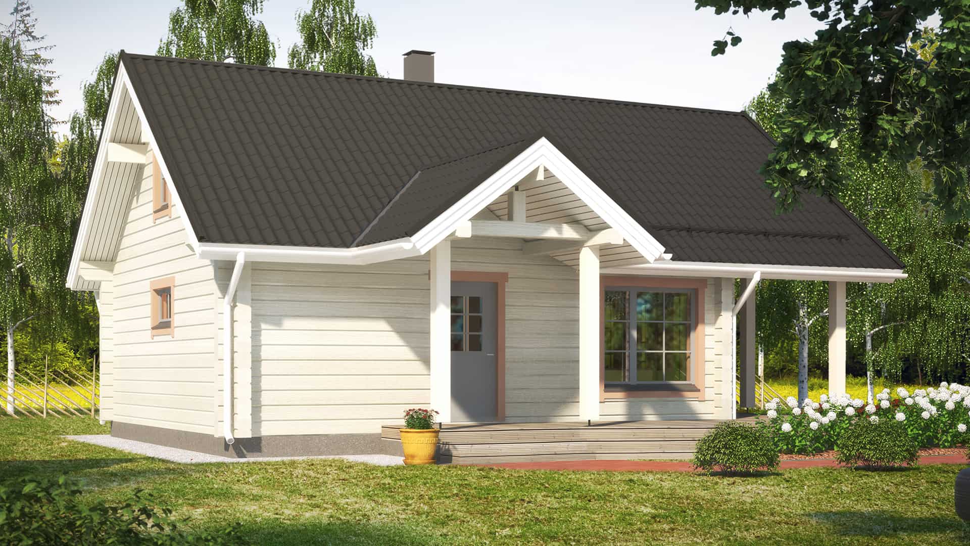 Дом из бруса 8×8 м Дом из бруса 8×8 м