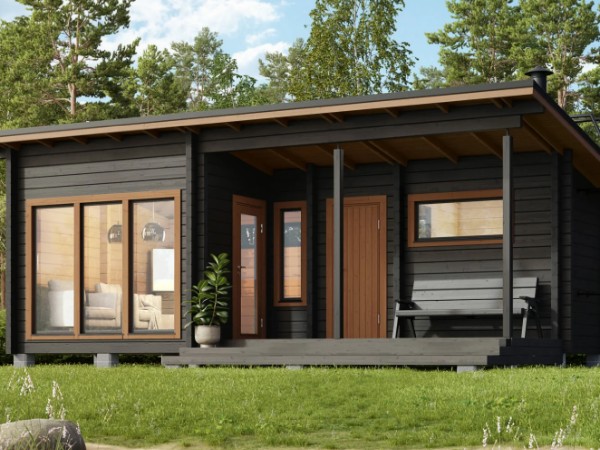Баня из бруса 7,64 на 4,2 м