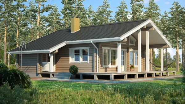 Дом из бруса 13 на 9 м
